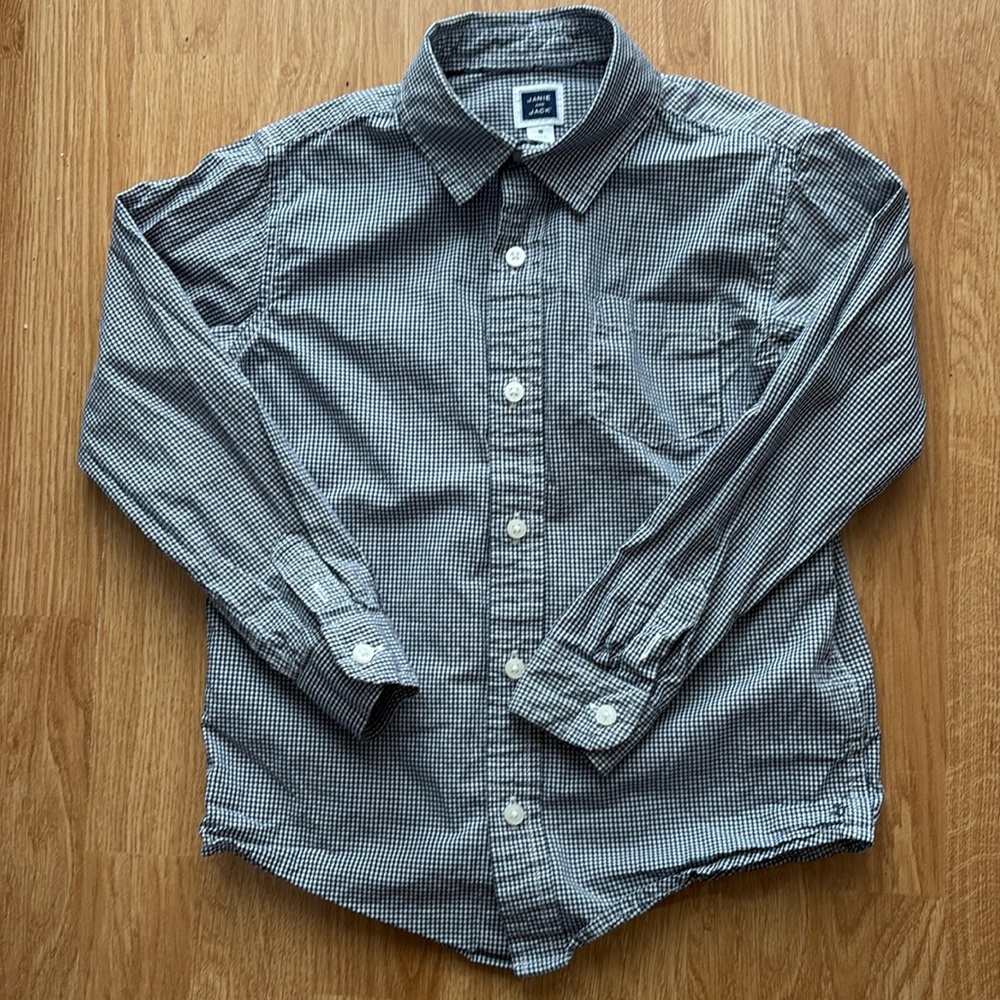 Janie and Jack Gingham Boys button down shirt